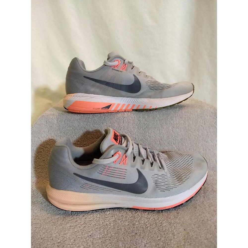 Nike Womens Air Zoom Structure 21 'Wolf Gray' (904701-008), Size: 9      #US33-1
